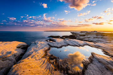 Coast Walk alone Pacific Rim in Kamay Botany  Bay National Park