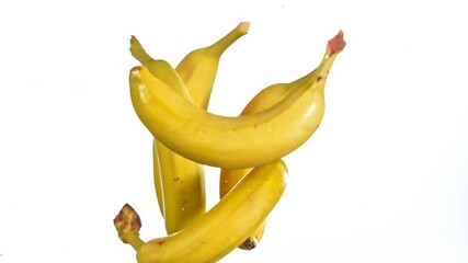 Super slow motion of pouring juice and orange slices. Filmed on high speed cinema camera, 1000 fps.