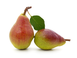 Two ripe pears.