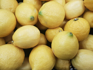 Background of ripe lemons.