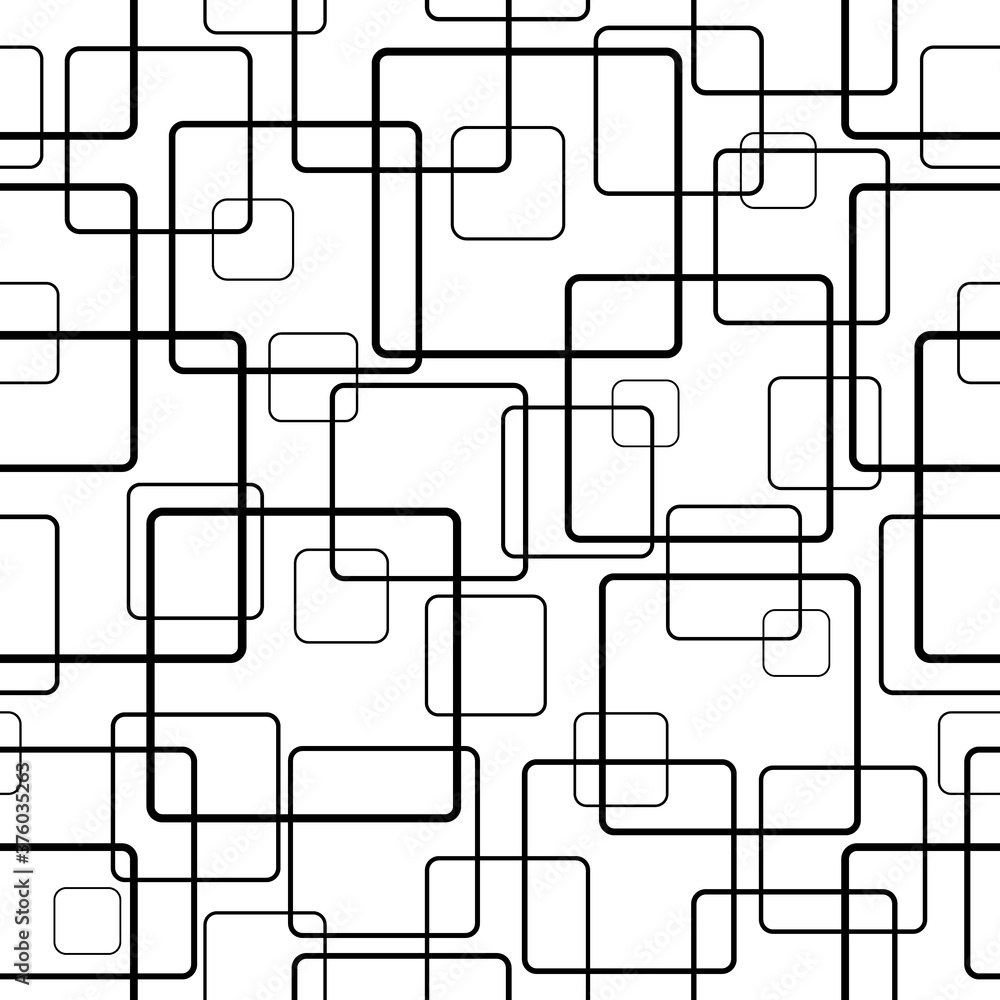 Aufkleber geometric seamless pattern. square background. contemporary abstract geometric pattern for design pr