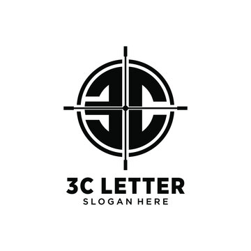 3c letter logo design concept