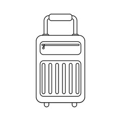 suitcase travel bag isolated icon