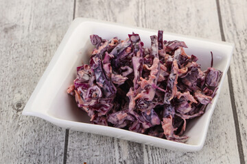 Cole slaw salad with cabbage