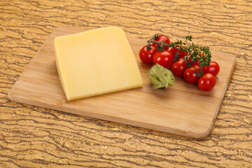 Hard parmesan cheese piece