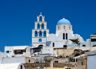 church in pyrgos santorini greece