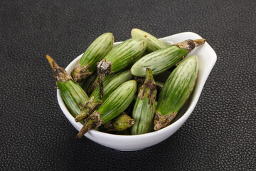 Green asian eggplant