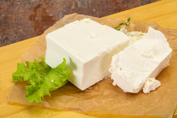 Greek traditional Feta soft cheese