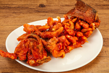 Chinese cuisine squirrel fish with sauce