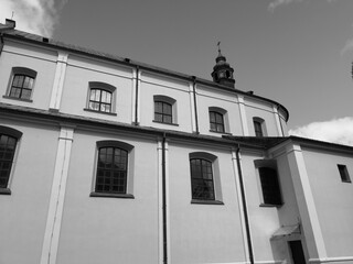 Catholic Cathedral, artistic look in black and white.