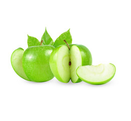 Green apple isolated on white background
