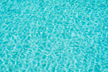 Beautiful blue water surface Bright in the pool.water background.