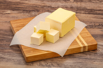 Dairy natural yellow butter piece