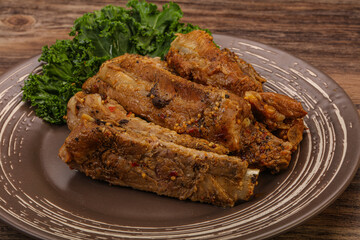 Stewed pork ribs with spices