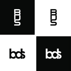 bds letter original monogram logo design