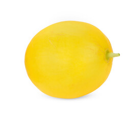Ripe cantaloupe melon on white background
