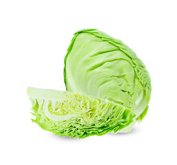 cabbage on white background