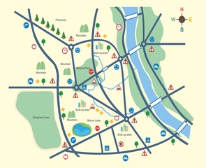 map of the city