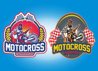 motocross vector - obrazy, fototapety, plakaty