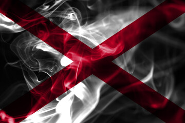  Alabama state smoke flag, United States Of America