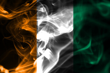 Cote d'Ivoire smoke flag