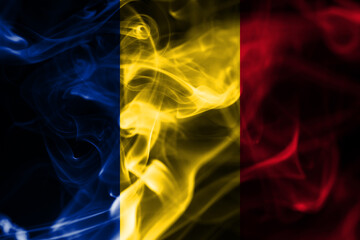 Romania smoke flag