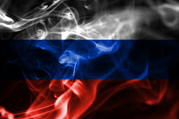 Russia smoke flag