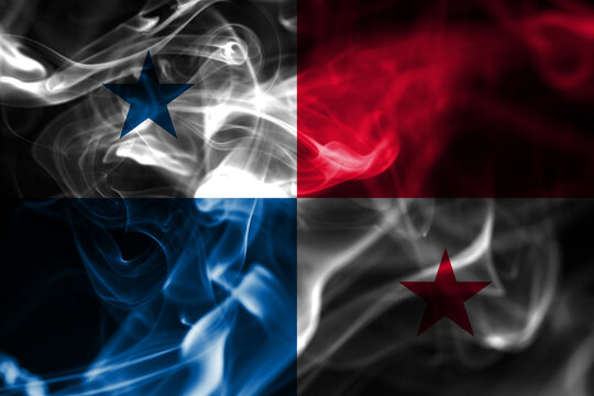 Panama smoke flag - Powered by Adobe