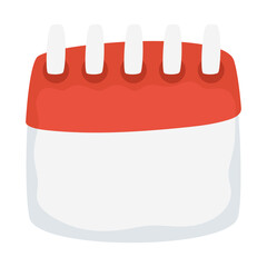 Isolated calendar icon vector design