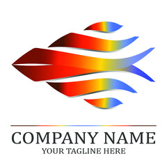 color fish logotype