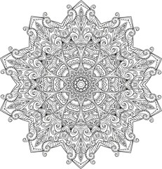 ornamental round lace ornament