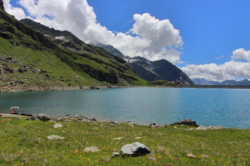 Views of the mountains straddling between Piedmont and Aosta Valley. 
