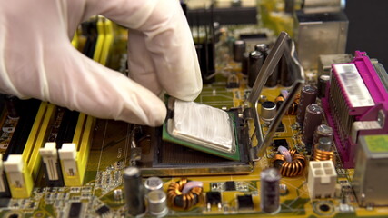 Pulls the central processor out of the motherboard. The processing system of the central processes...