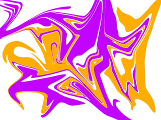 abstract dark purple and orange watercolor luxury pattern fluid liquid light color on white.