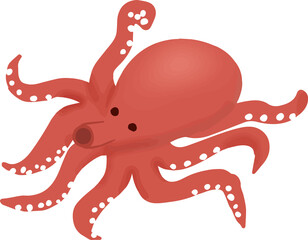 可愛いタコのイラスト