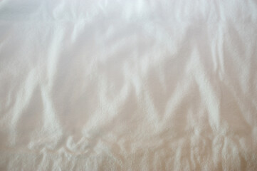 Background image of bed sheet with white color