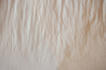 Background image of bed sheet with white color
