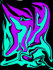 abstract light purple and light blue watercolor luxury pattern fluid liquid light color on black.