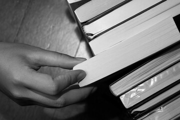 Close up of book