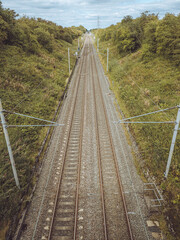 Fototapeta premium An empty railway track