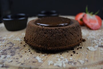 chocolate cake with chocolate