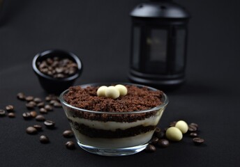 coffee beans and chocolate