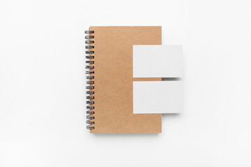 Stationary mockup on white background