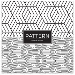 Seamless vector design abstract pattern creative hexagon geometrict. Optical ilussion art concept hexagon geometric texture minimal simple template