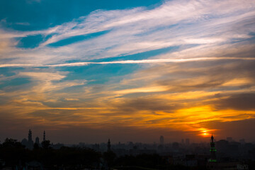 Cairo's sky at sunset