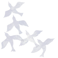 小鳥をモチーフにしたパーツ素材