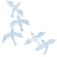 小鳥をモチーフにしたパーツ素材