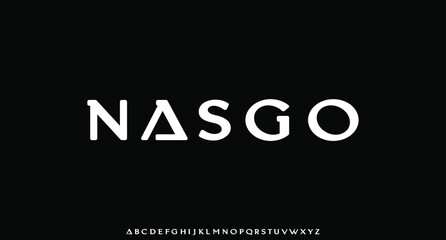 Nasgo, the luxury type elegant font and glamour alphabet vector set 