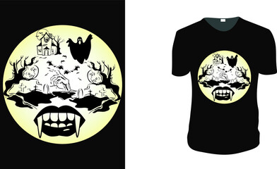 Halloween T Shirts Custom Graphic Tee. Halloween Gift Idea, Halloween Vector graphic for t shirt, Vector graphic, Halloween Holidays.