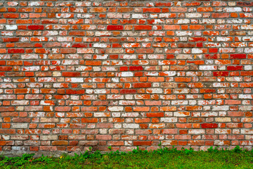 Red brick building wall. Interior of a modern loft. Background for design